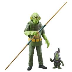 Figura Mon Calamari Halloween Edition Star Wars de 15 cm con tres accesorios incluidos. Forma parte de la línea The Black Series y presenta un diseño especial inspirado en Halloween dentro del universo Star Wars.