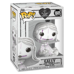 Figura POP Disney Pesadilla Antes de Navidad Sally en vinilo con caja regalo. Diseño estilizado y compacto que reproduce el aspecto característico del personaje con costuras visibles.
