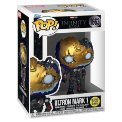 Figura POP Marvel Studios The Infinity Saga Ultron Mark 1 en vinilo con caja regalo. Representa al villano Ultron en su primera versión dentro de la saga, con detalles dorados y diseño característico POP.
