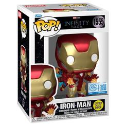 Figura POP Plus Marvel The Infinity Saga Iron Man Exclusive en vinilo con efectos de energía. Presentada en caja regalo, es una pieza exclusiva para coleccionistas del universo Marvel.