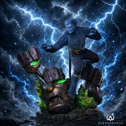 Figura 1/6 de Beast Deluxe Version de Marvel X-Men con 33 cm de altura, articulada y con base diorama de Sentinel iluminada con LEDs. Incluye seis manos intercambiables y detalles fieles a la película Avengers: Doomsday.