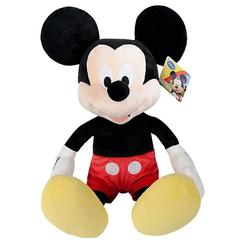 Peluche de Mickey de Disney de 120 cm de altura con diseño clásico y colores originales. Su textura suave y gran tamaño lo hacen ideal para decorar o abrazar.