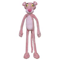 Peluche de la Pantera Rosa de 120 cm de altura que reproduce al personaje de la serie de televisión con su característico color rosa y diseño alargado.