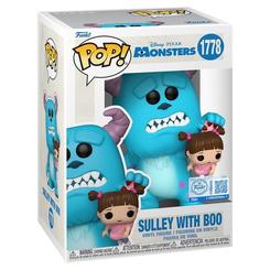 Figura POP Disney Pixar Monsters Inc Sulley with Boo Exclusive en vinilo con caja regalo. Edición especial de FUNKO que representa a Sulley y Boo en formato compacto para coleccionistas.