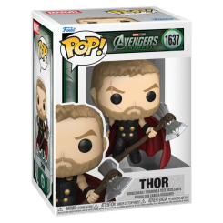 Figura POP Marvel Studios Avengers Doomsday Thor de vinilo con cabeza oscilante y caja regalo. Representa a Thor con su martillo y capa en el estilo característico de las figuras Funko POP.