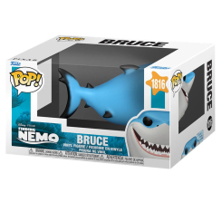 Figura POP Disney Pixar Finding Nemo Bruce Fish are Friends en vinilo con caja regalo. Representa a Bruce el tiburón con su sonrisa característica y forma parte de la colección oficial POP Disney Pixar.