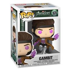 Figura POP Marvel Studios Avengers Doomsday Gambit en vinilo con caja regalo. Representa a Gambit con su chaqueta marrón y poderes violetas, dentro de la colección Avengers Doomsday.