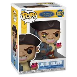 Figura POP de John Silver de El Planeta del Tesoro en vinilo, presentada en caja regalo oficial de Funko. Diseño característico de la línea POP con detalles del personaje y colores vivos.