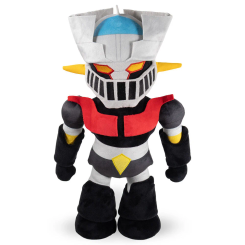 Peluche de Mazinger Z de 50 cm que reproduce al robot del anime con sus colores y detalles característicos en un diseño suave y de tamaño medio.