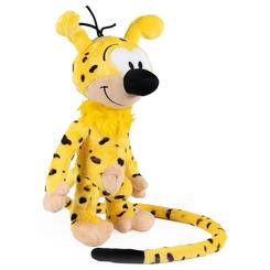 Peluche Classic Marsupilami de 32 cm que reproduce al personaje amarillo con manchas negras y larga cola, ideal para coleccionistas y fans de la franquicia Marsupilami.