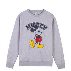 Preciosa sudadera Mickey Mouse basada en el popular personaje de la factoría Disney. La sudadera está realizada en 100% algodón cepillado 240 gsm. 