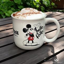 ¡Hello Folks! Prepárate para dar la bienvenida a tus mañanas con una sonrisa con la Taza Oficial de Disney con el emblemático Mickey Mouse.