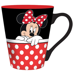 Taza oficial de Minnie Mouse, la famosa ratoncita de la factoría Disney, realizada en cerámica con una capacidad de 0,25 litros, incluye grabados en el exterior. Viene en caja de regalo.