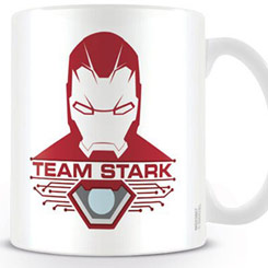 Taza oficial de Marvel con el motivo del Logo de Team Stark basada en la película Capitán América: Civil War, realizada en cerámica con una capacidad de 0,33 litros, incluye grabados en el exterior. 