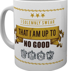 Taza oficial de Warner con el motivo de Take a I Solemnly Swear basado en la saga de Harry Potter, realizada en cerámica con una capacidad de 0,33 litros, incluye grabados en el exterior. 