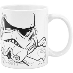 Taza oficial de Star Wars con el motivo de los Troop Life! Classic Stormtrooper realizada en cerámica con una capacidad de 0,30 litros, incluye grabados en el exterior. 