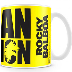 Taza oficial de Italian Stallion (Potro Italiano) basada en la saga de Rocky Balboa, realizada en cerámica con una capacidad de 0,33 litros, incluye grabados en el exterior. 