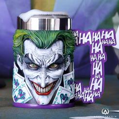 Espectacular Jarra de Cerveza del Joker el popular personaje de DC Comics. Esta preciosa obra de arte está realizada en acero inoxidable y resina con una capacidad 600 ml, 