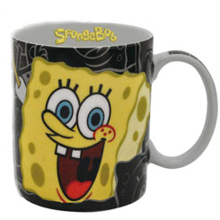 Taza oficial de SpongeBob con el motivo de Bob Esponja realizada en cerámica con una capacidad de 0,33 litros.