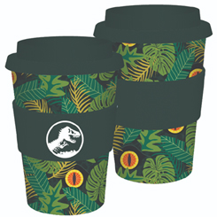 Taza de viaje oficial de Jurassic Park. Esta taza de viaje jurásica es el compañero de viaje ideal para cualquier fan de Jurassic Park. La taza de bambú es una excelente alternativa ecológica