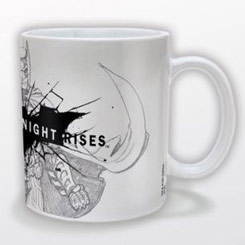 Taza oficial con el motivo del logo de Batman The Dark Knight Rises, realizada en cerámica con una capacidad de 0,33 litros.